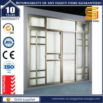 Hecho en China Puertas correderas de aluminio Puertas interiores 7790